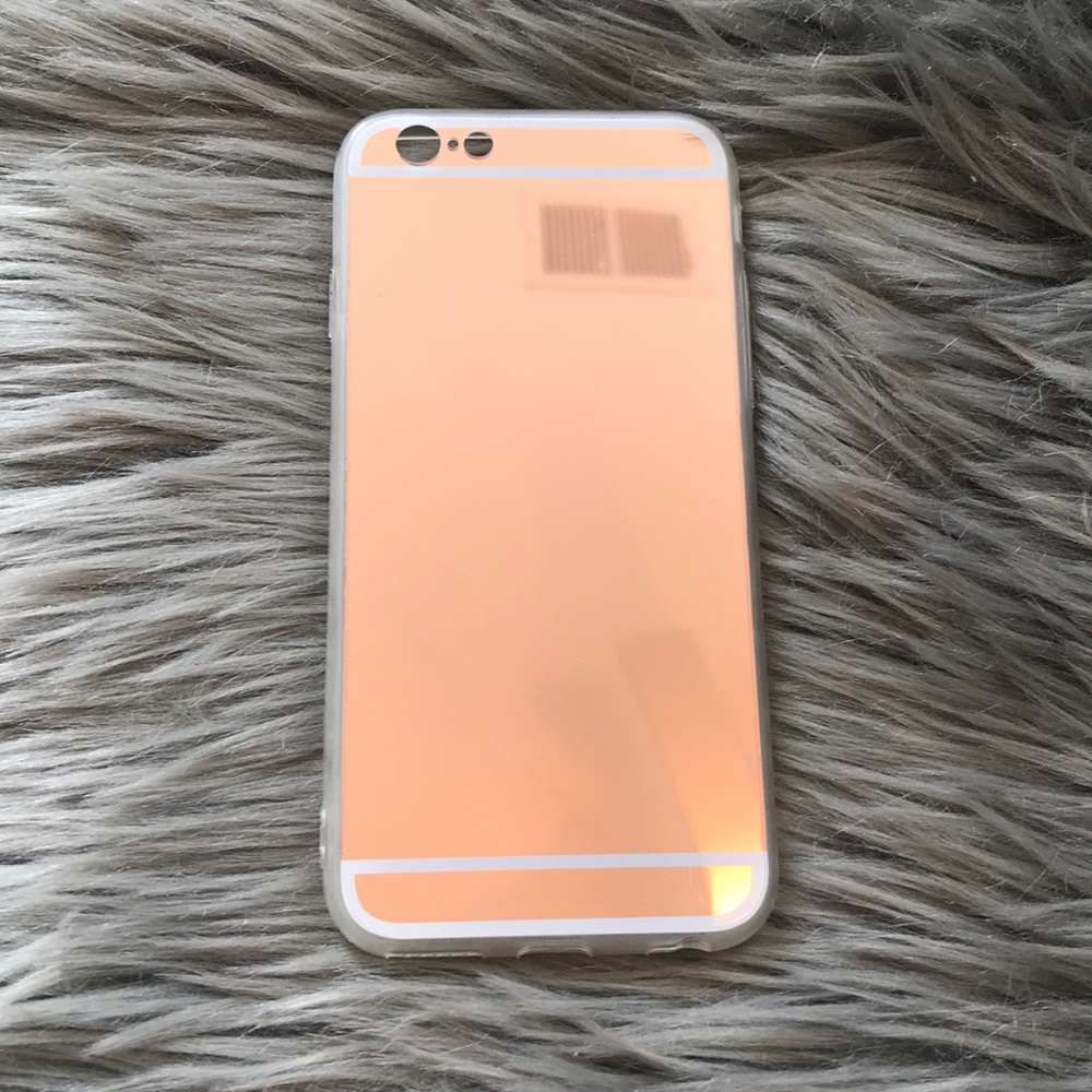 Reflective rose gold iPhone 6/7 case